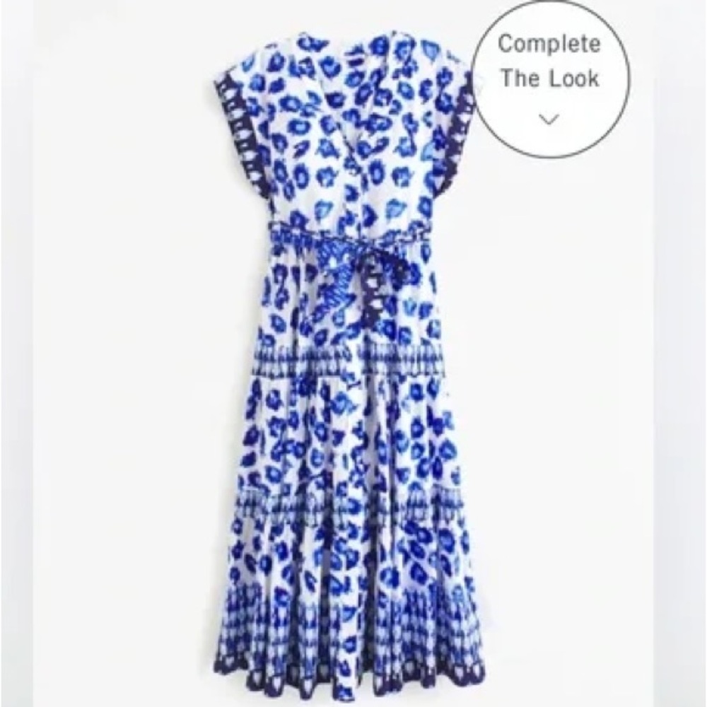 Abercrombie & Fitch Tie Maxi Dress, SP in White Pattern